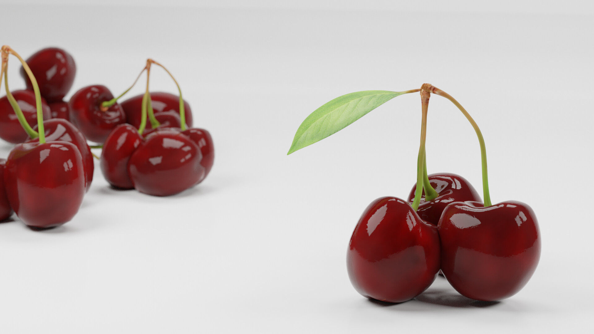 fruit bundle game asset - sliced Low-poly 3D model_1