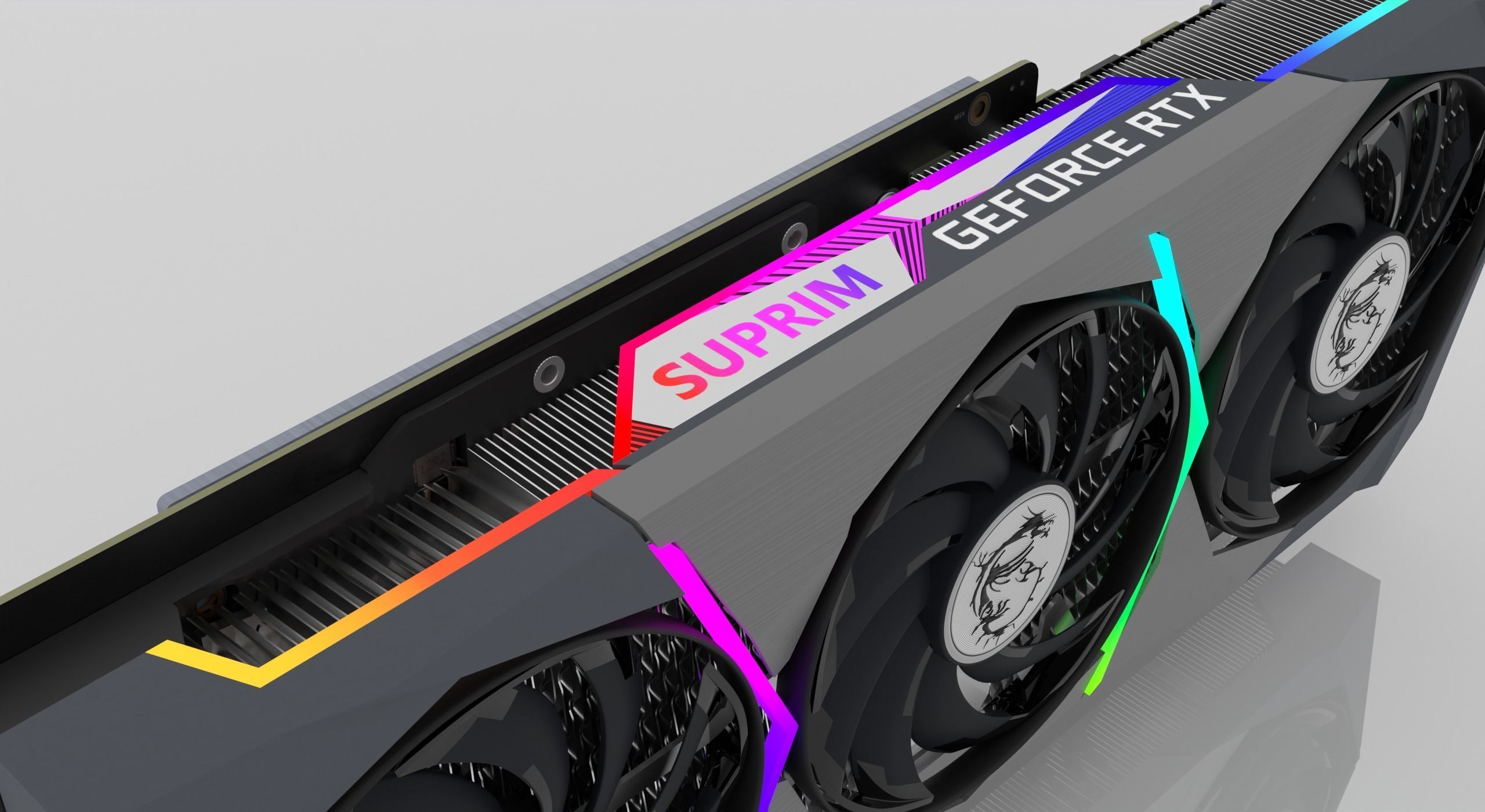 MSI GeForce RTX 3090 SUPRIM X 24G 3D model_3