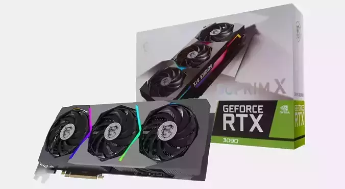 MSI GeForce RTX 3090 SUPRIM X 24G 3D model
