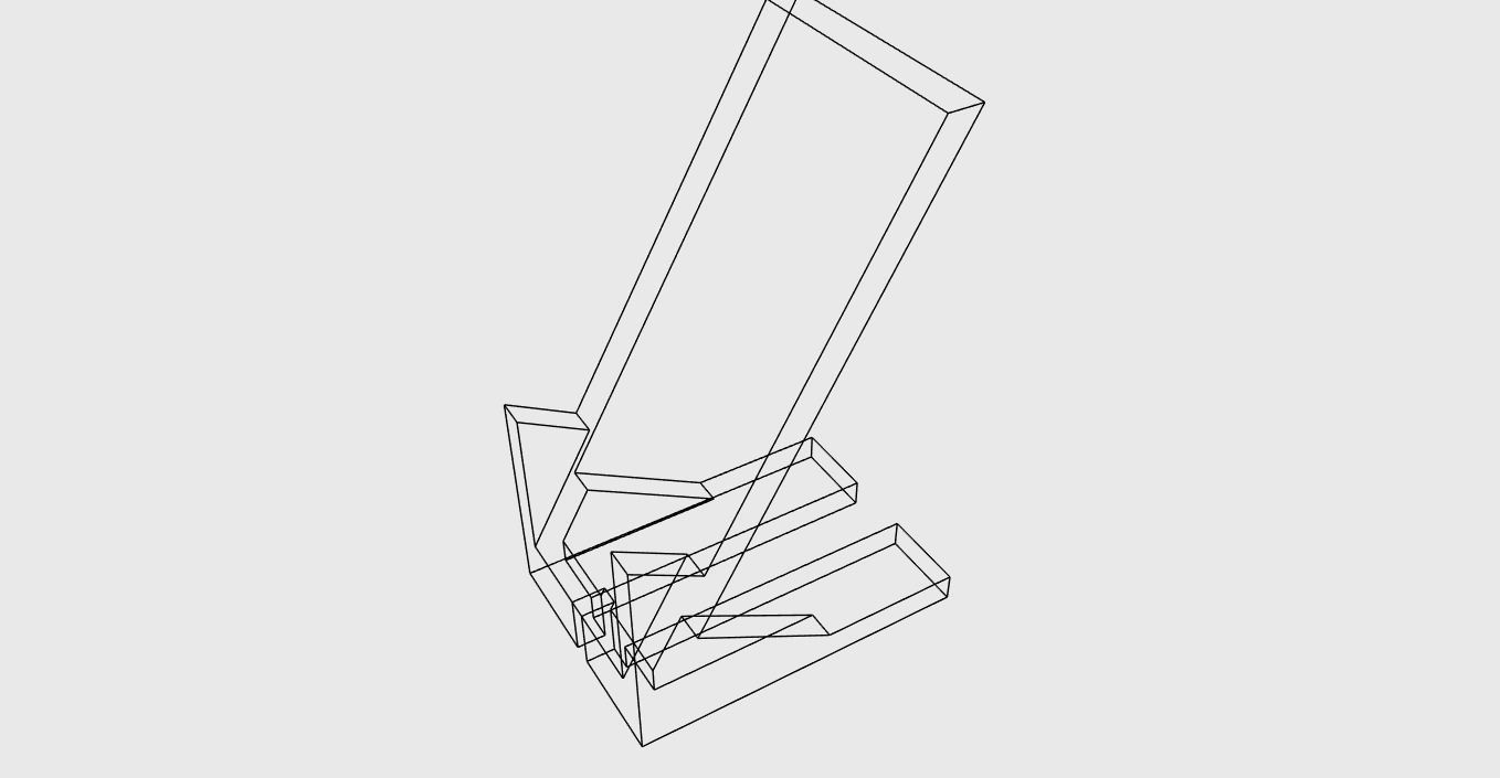 Phone stand easy print 3D print model_7