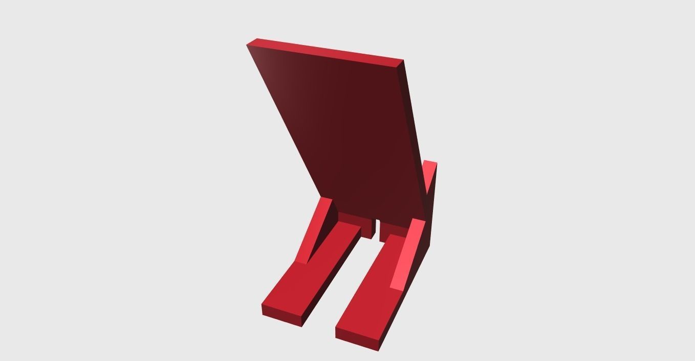 Phone stand easy print 3D print model_4