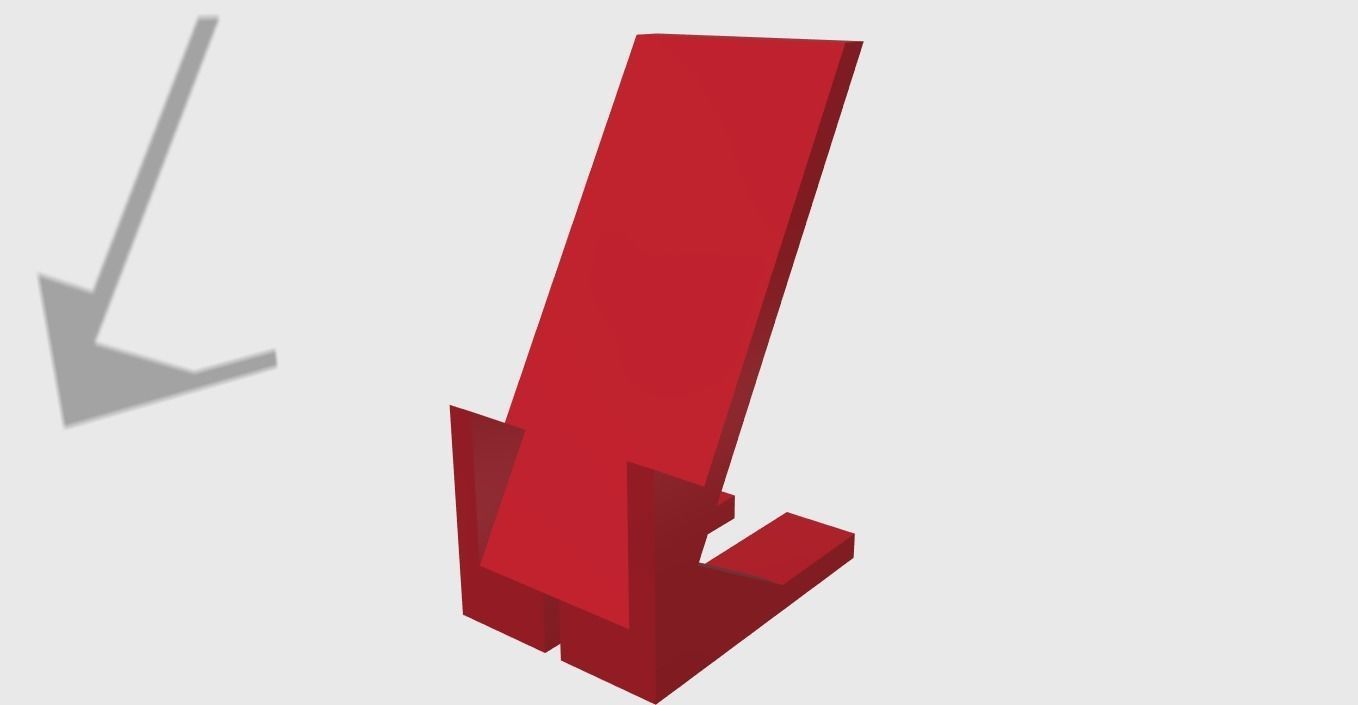Phone stand easy print 3D print model_6