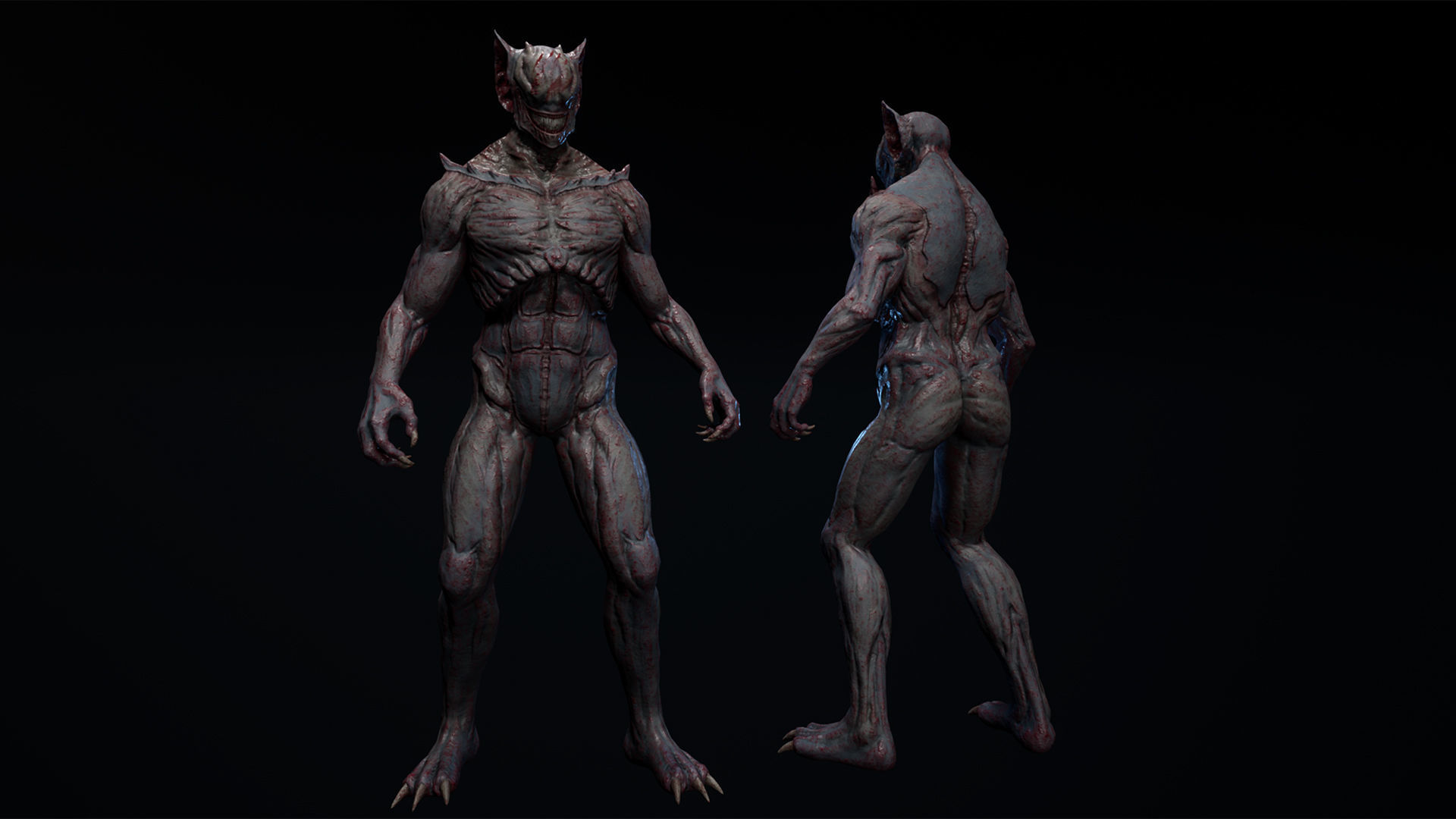 Monster 1 Low-poly 3D model_5