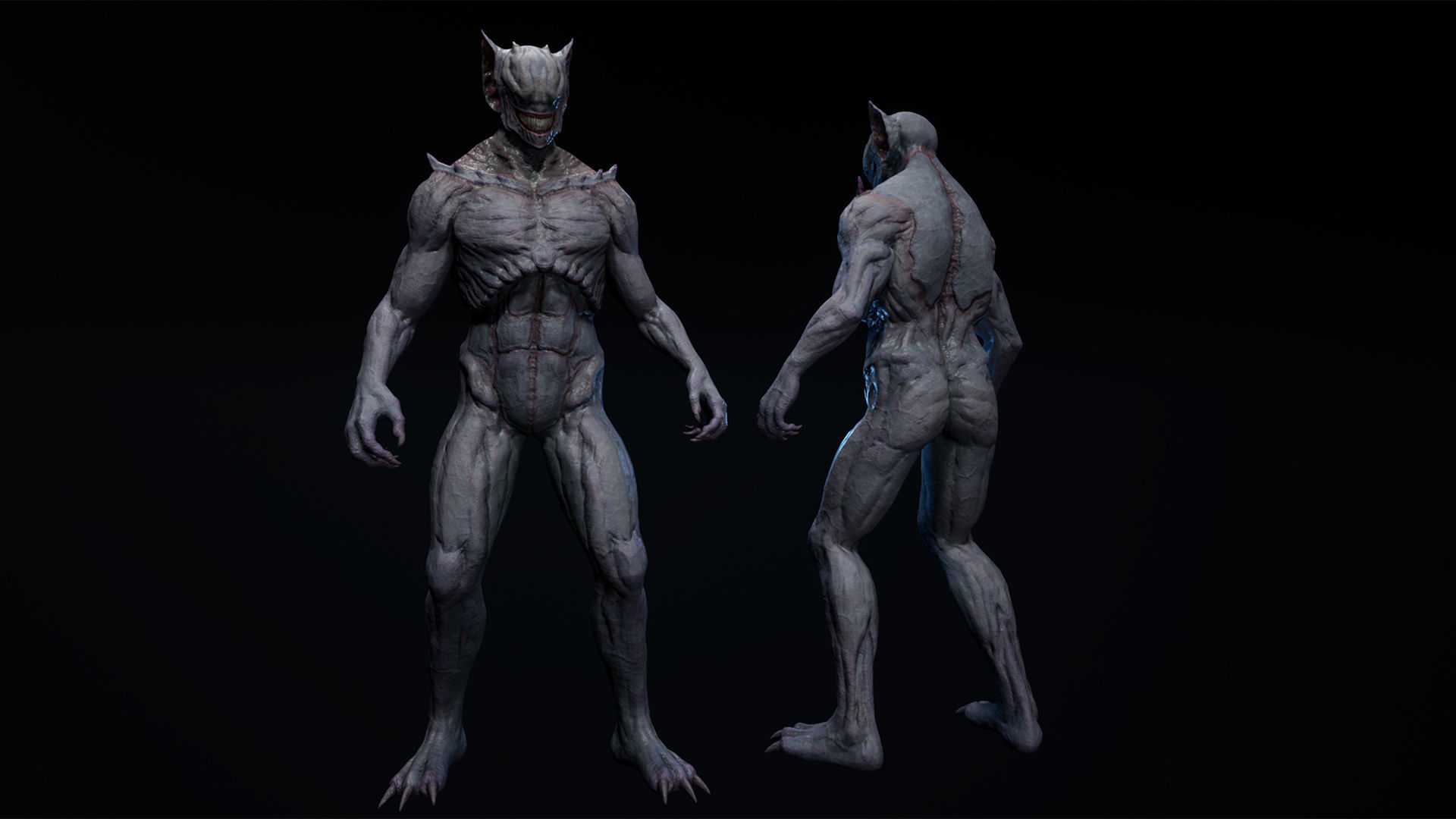 Monster 1 Low-poly 3D model_7