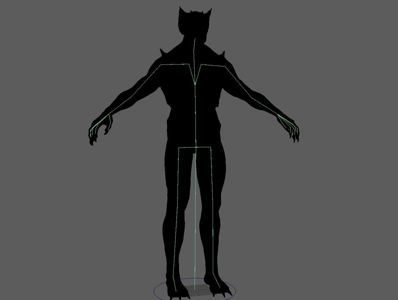Monster 1 Low-poly 3D model_11