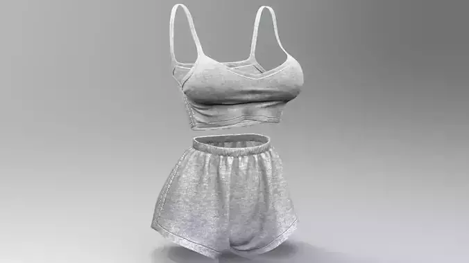 Mesh Outfit 10 Low-poly 3D model