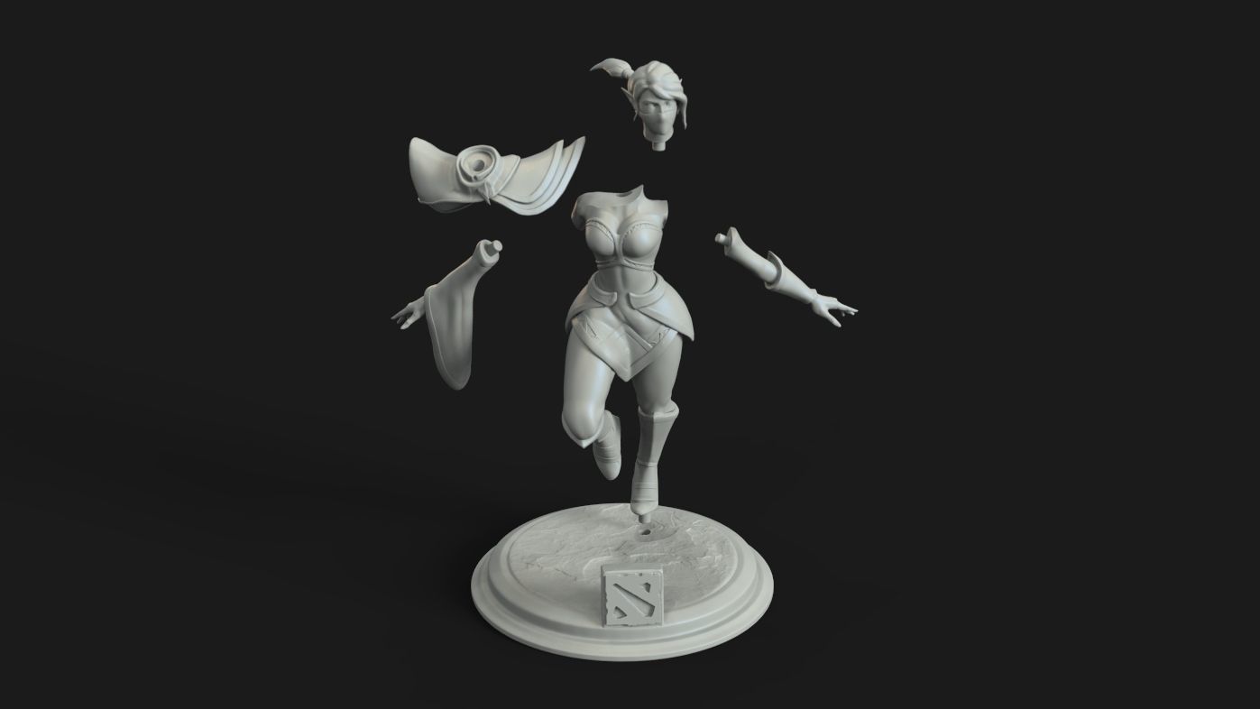 Templar assassin 3D print model_2