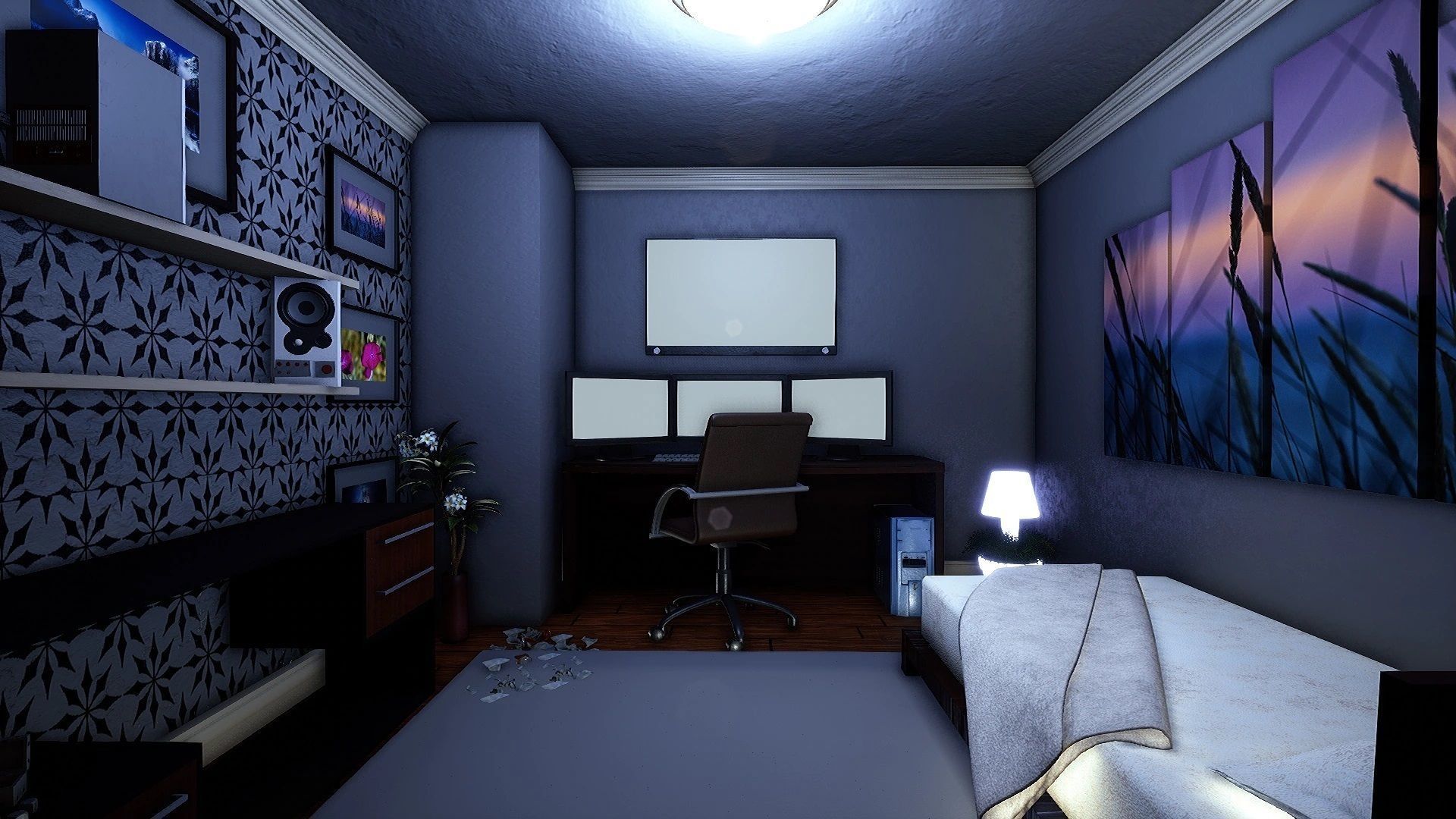 Big House - 3 Floors 3D model_4