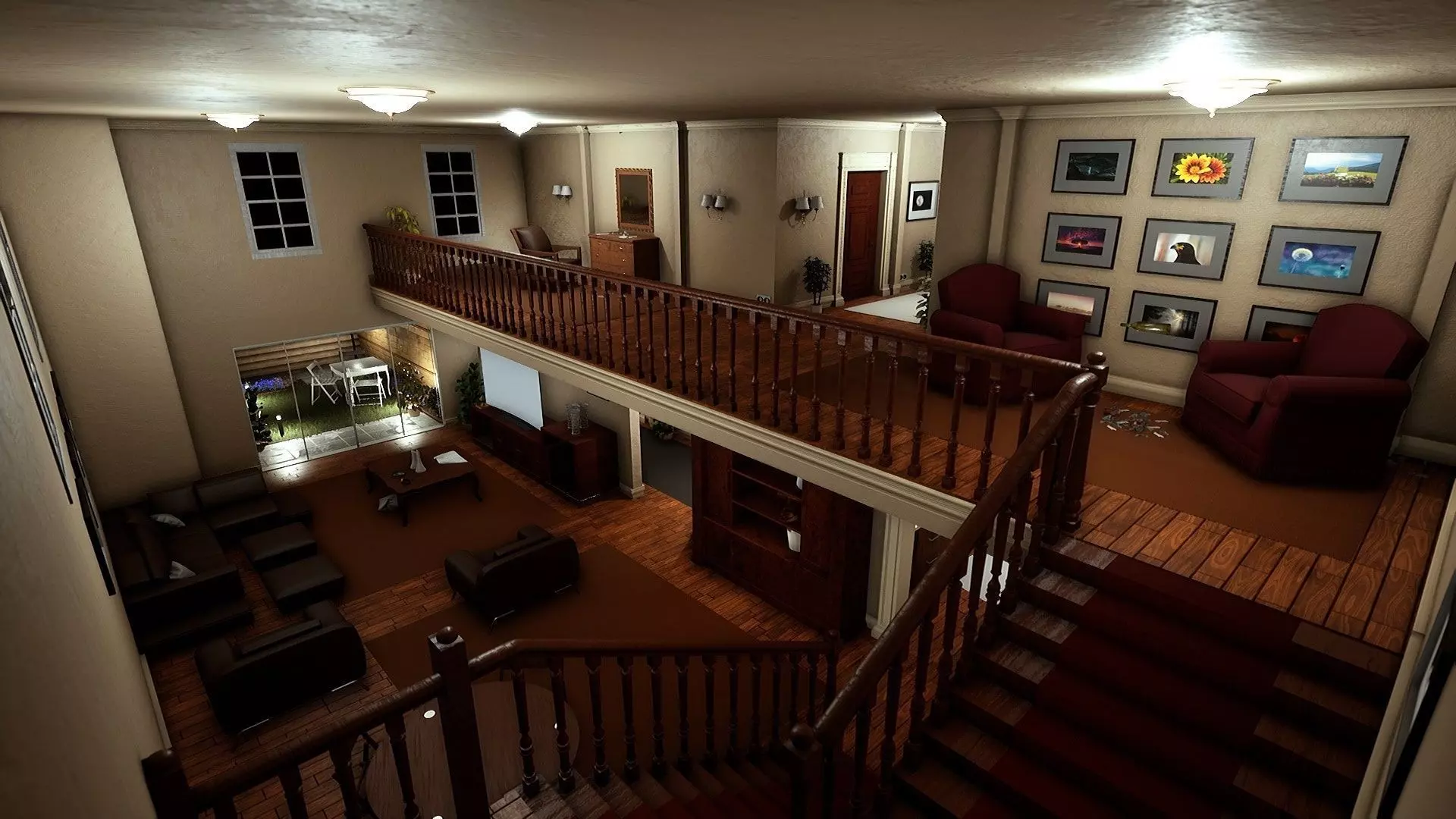 Big House - 3 Floors 3D model_0