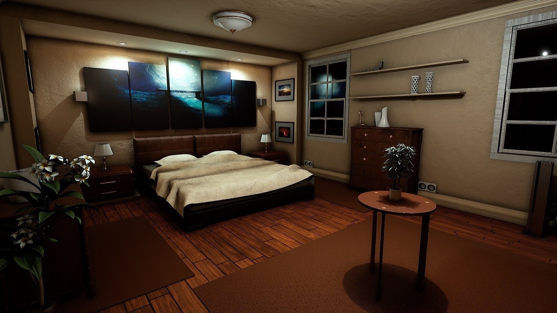 Big House - 3 Floors 3D model_7