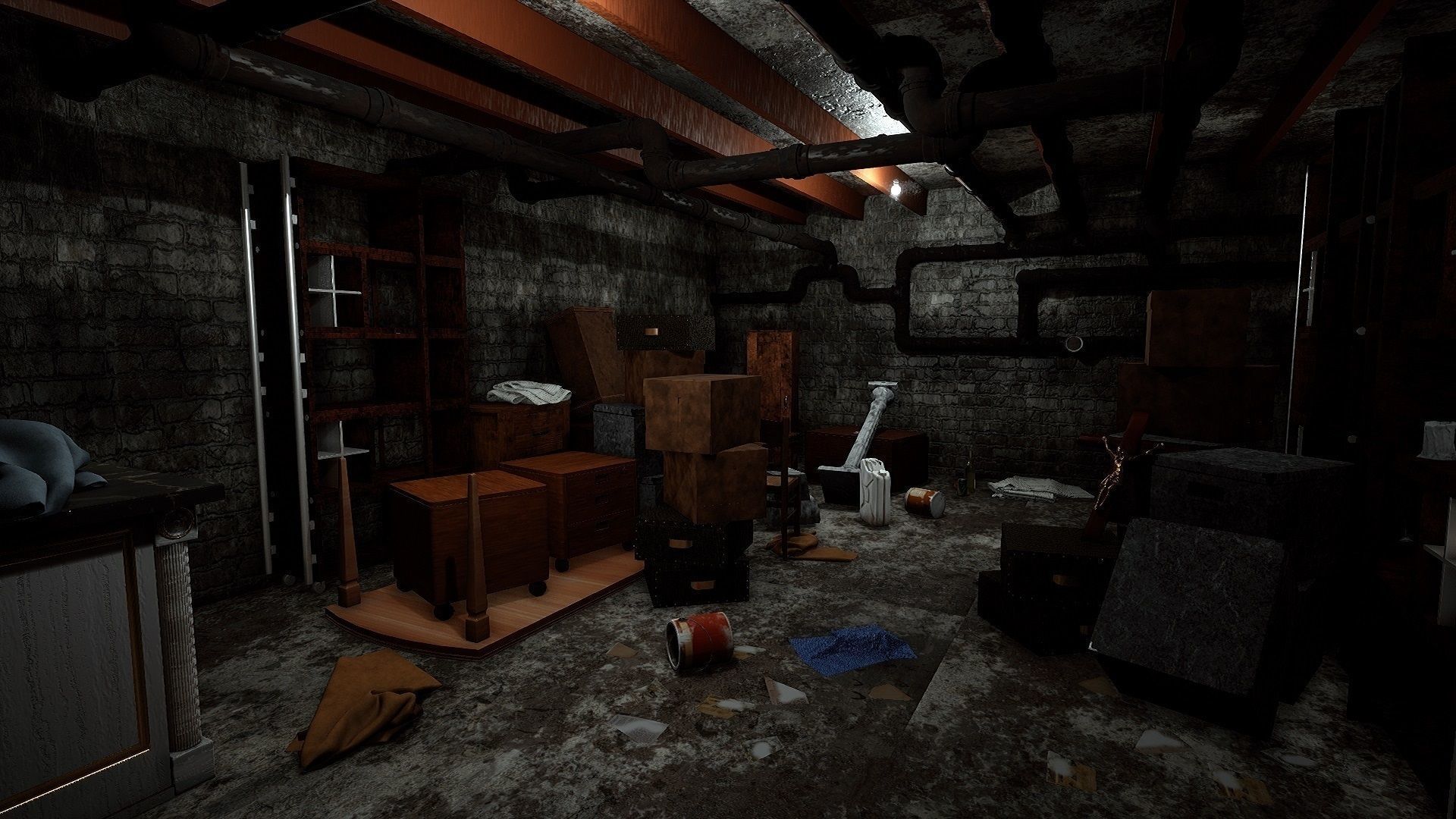 Big House - 3 Floors 3D model_14