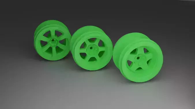 Offroad rims 6 Hole for  WPL RC Car 3D print 3D print model