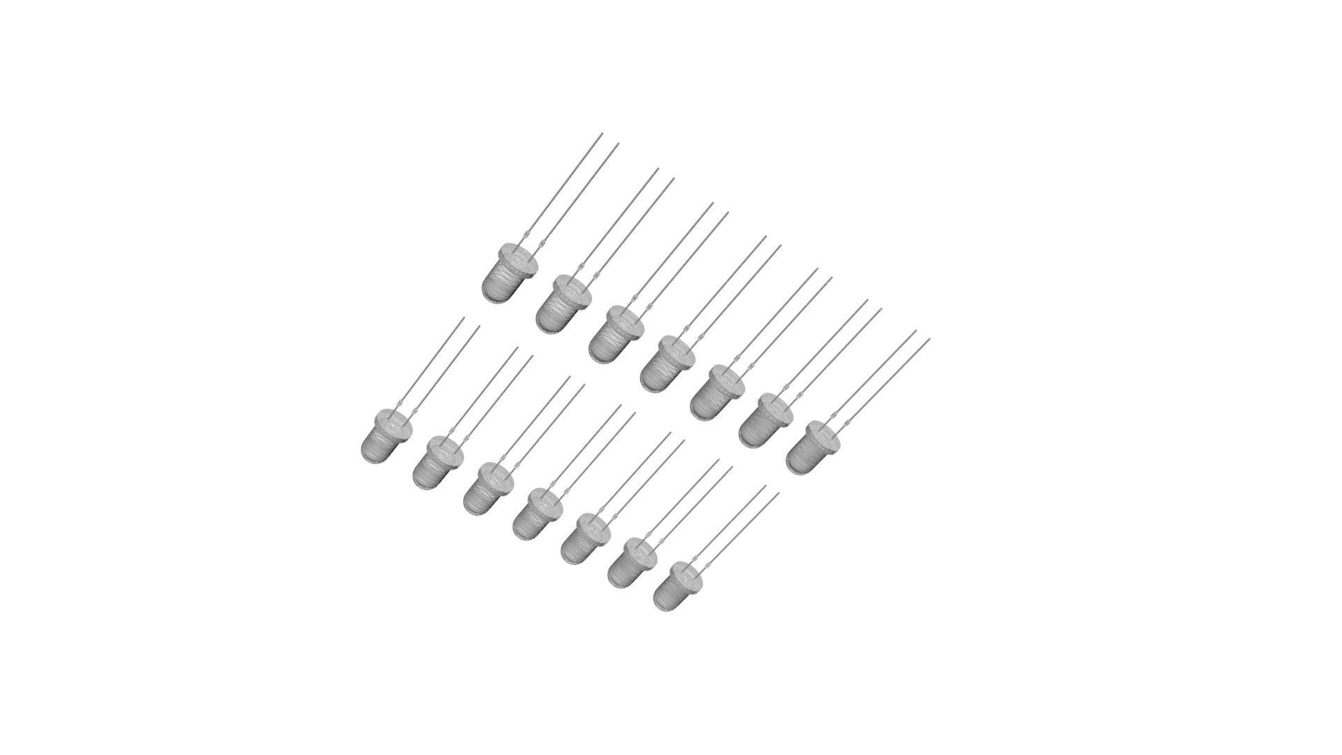 Illuminated and Not Illuminated Light Emitting Diodes Collection 3D model_14