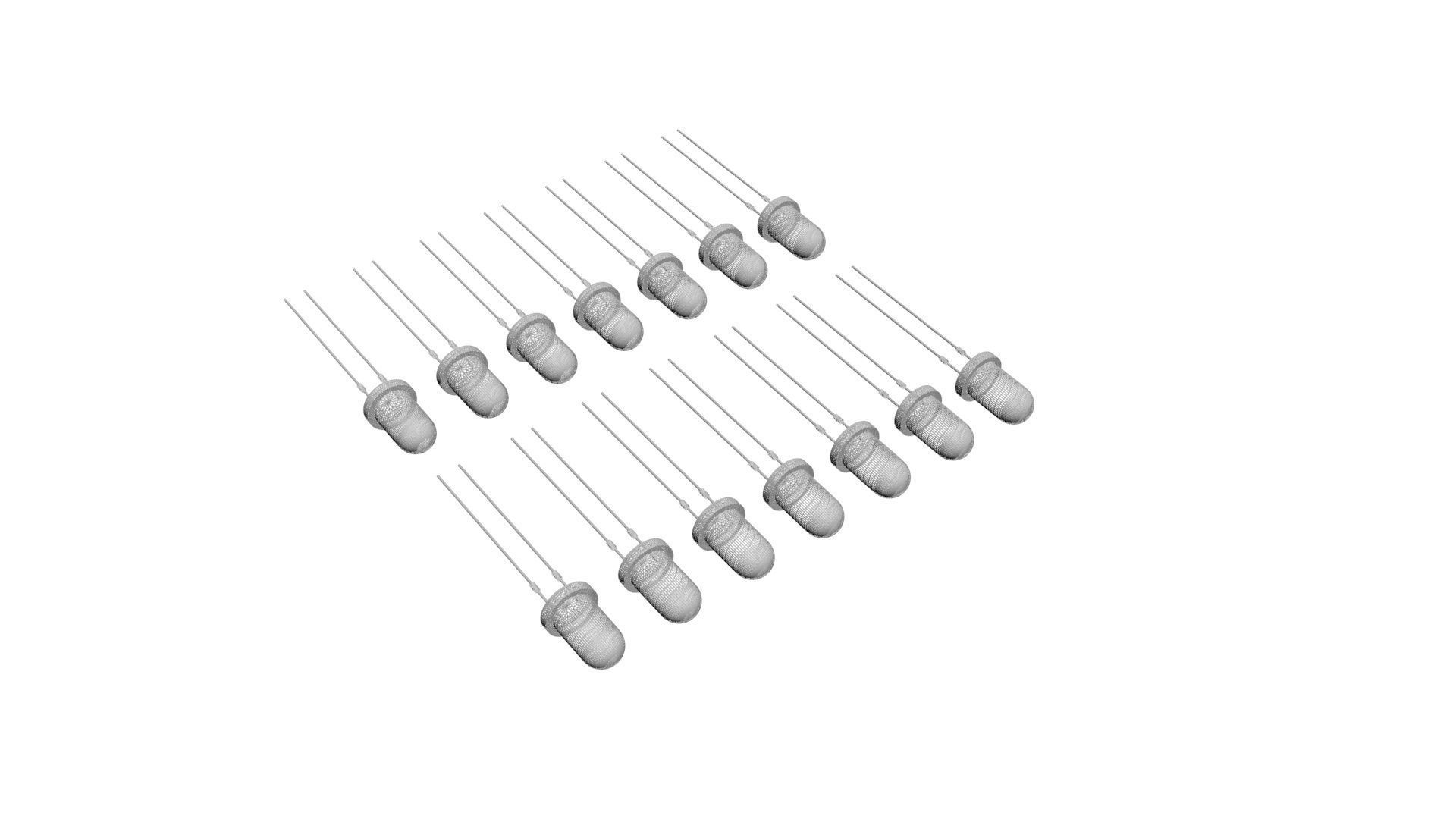 Illuminated and Not Illuminated Light Emitting Diodes Collection 3D model_12