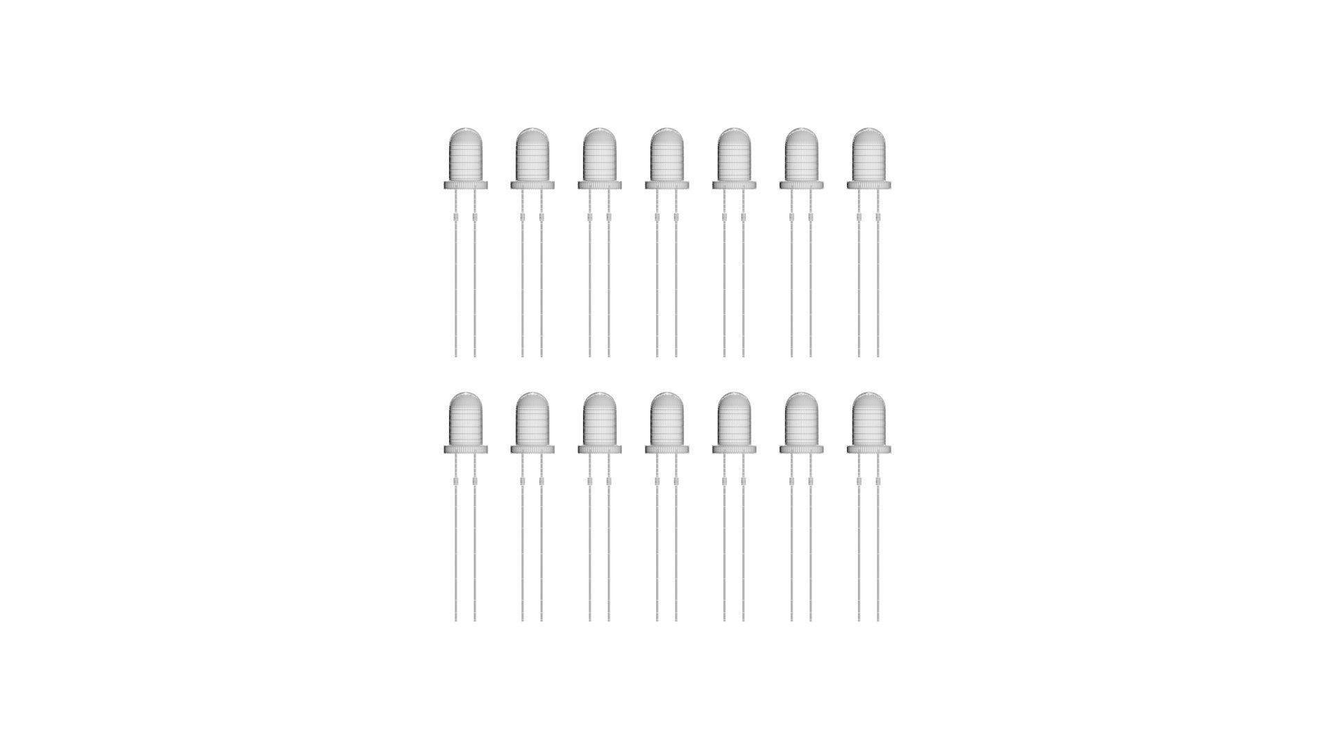 Illuminated and Not Illuminated Light Emitting Diodes Collection 3D model_19