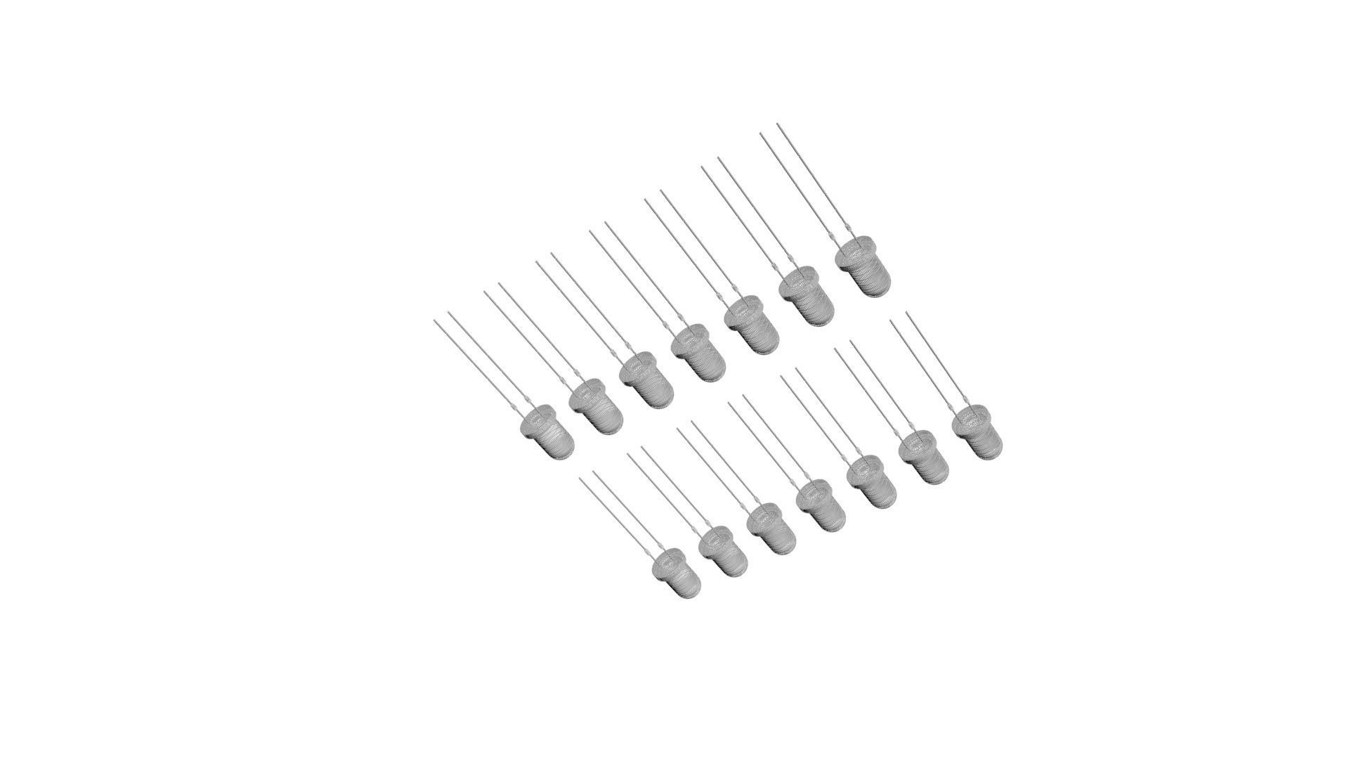 Illuminated and Not Illuminated Light Emitting Diodes Collection 3D model_15