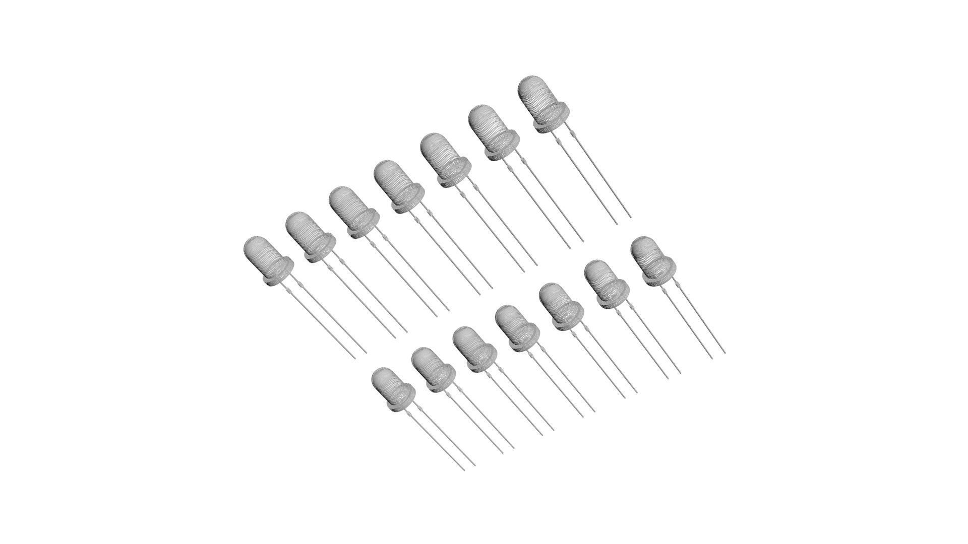 Illuminated and Not Illuminated Light Emitting Diodes Collection 3D model_17