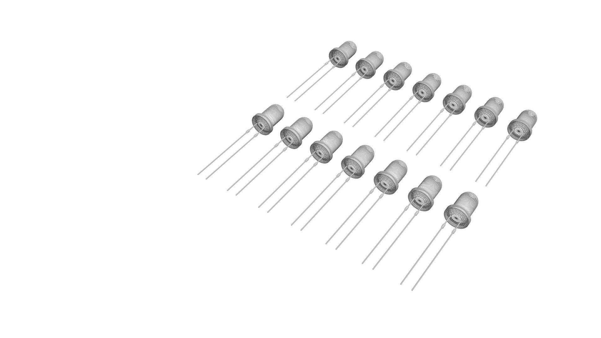 Illuminated and Not Illuminated Light Emitting Diodes Collection 3D model_11