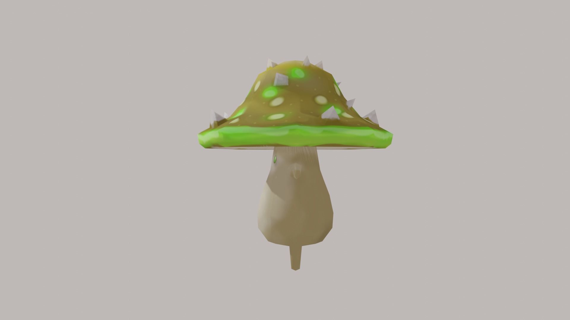 Low Poly Mushroom Monster Low-poly 3D model_3