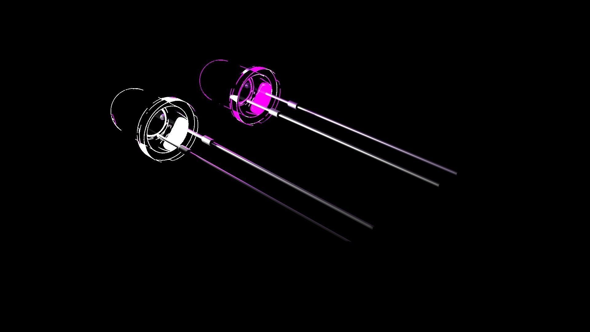 Light Emitting Diode With Illuminating Animation 3D model_19