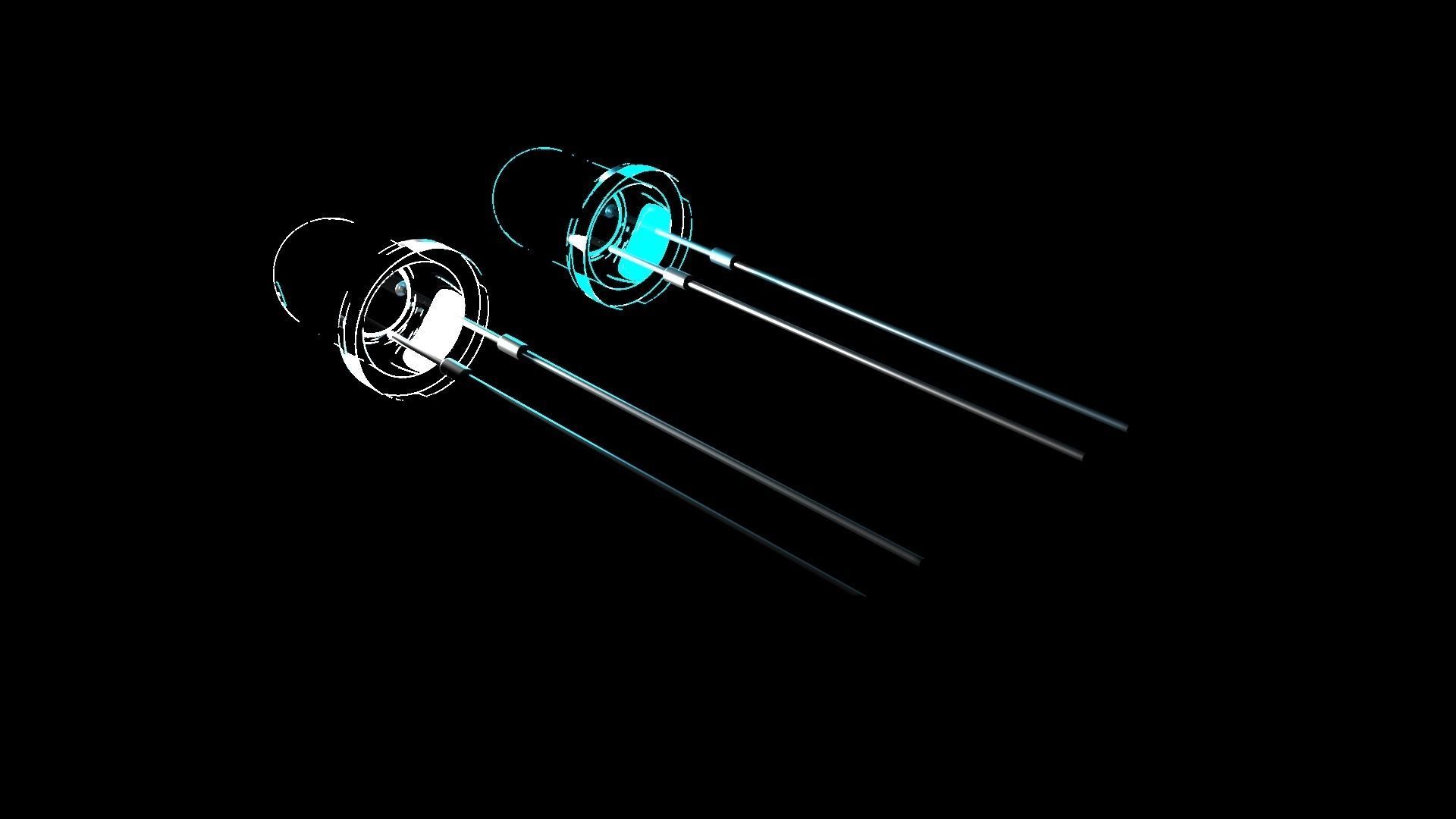 Light Emitting Diode With Illuminating Animation 3D model_20