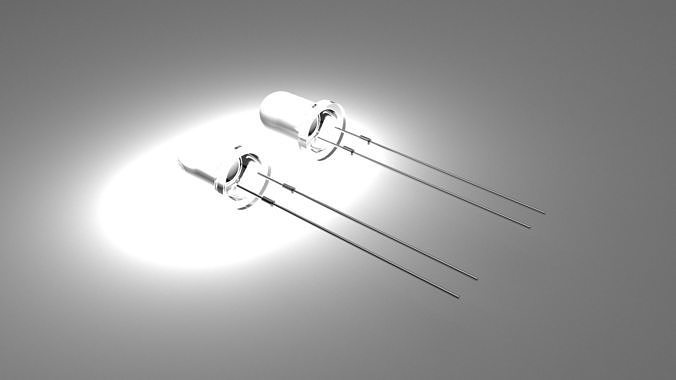 Light Emitting Diode With Illuminating Animation 3D model
