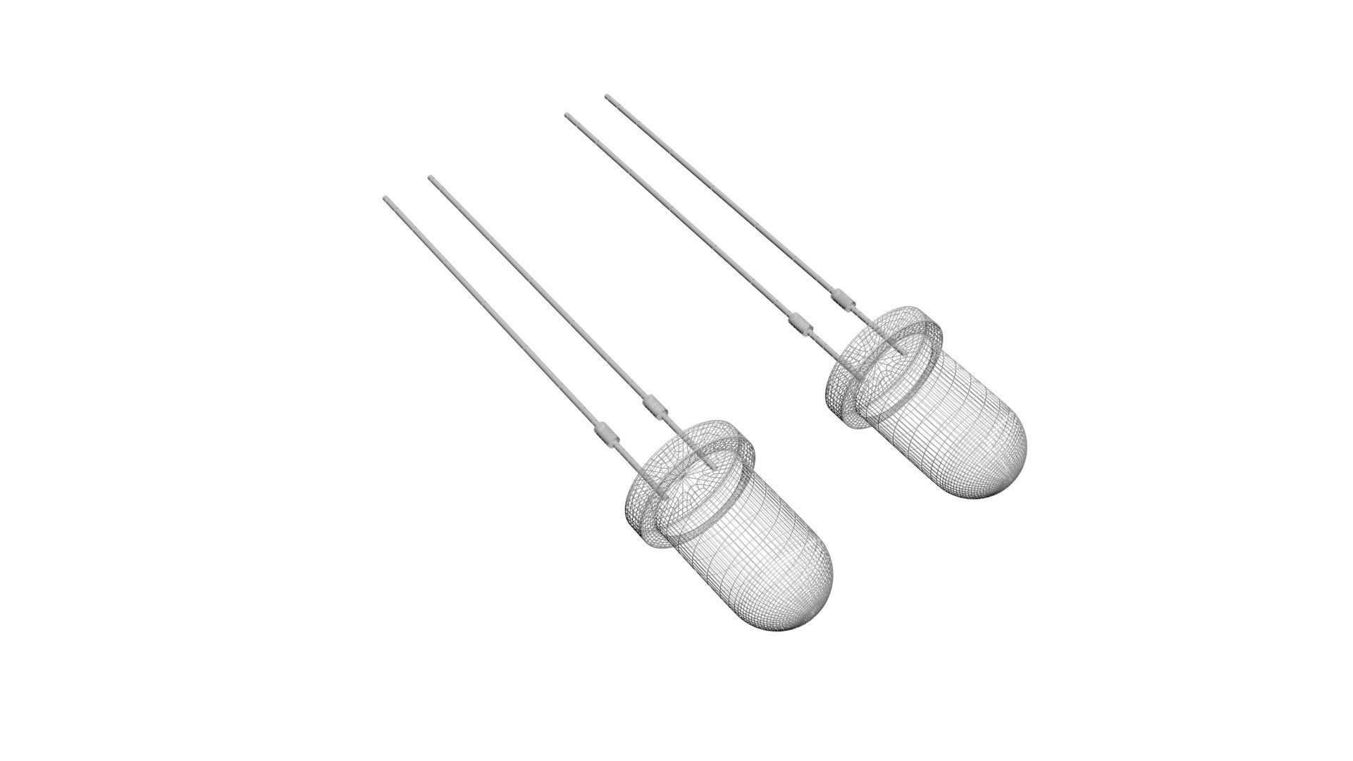 Light Emitting Diode With Illuminating Animation 3D model_24