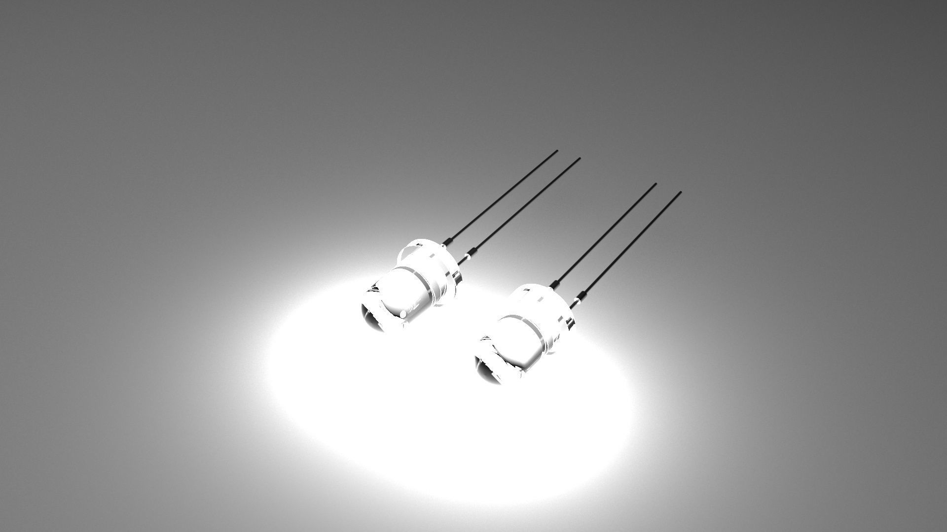 Light Emitting Diode With Illuminating Animation 3D model_10