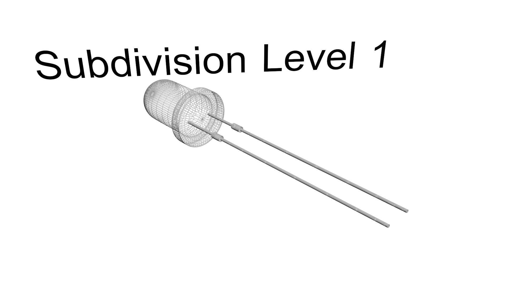 Light Emitting Diode With Illuminating Animation 3D model_29