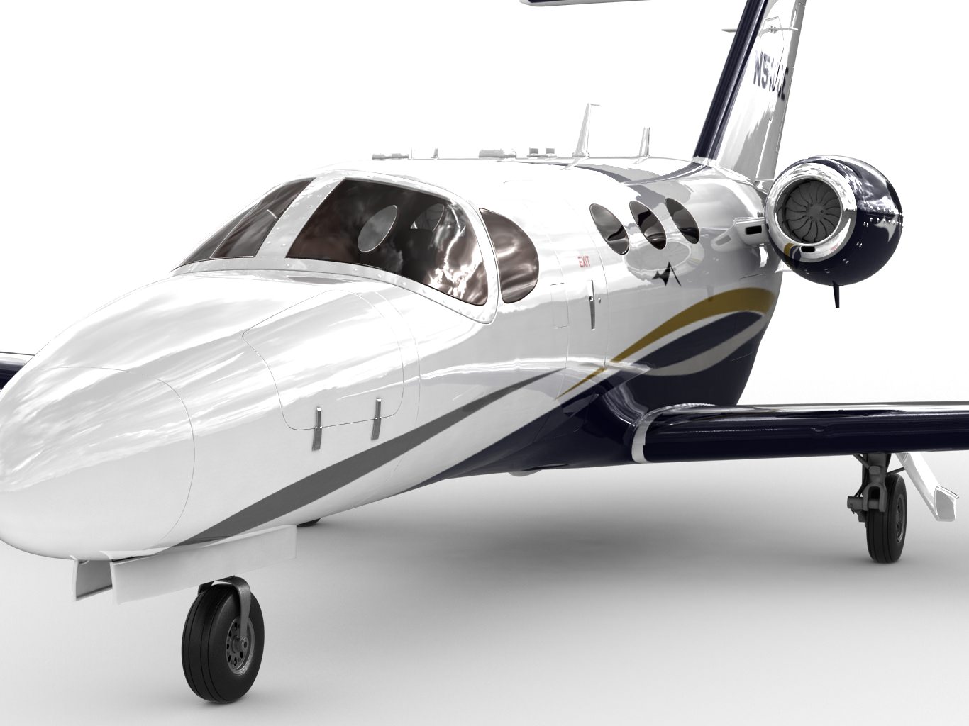 Cessna 510 Citation Mustang 3D model_1