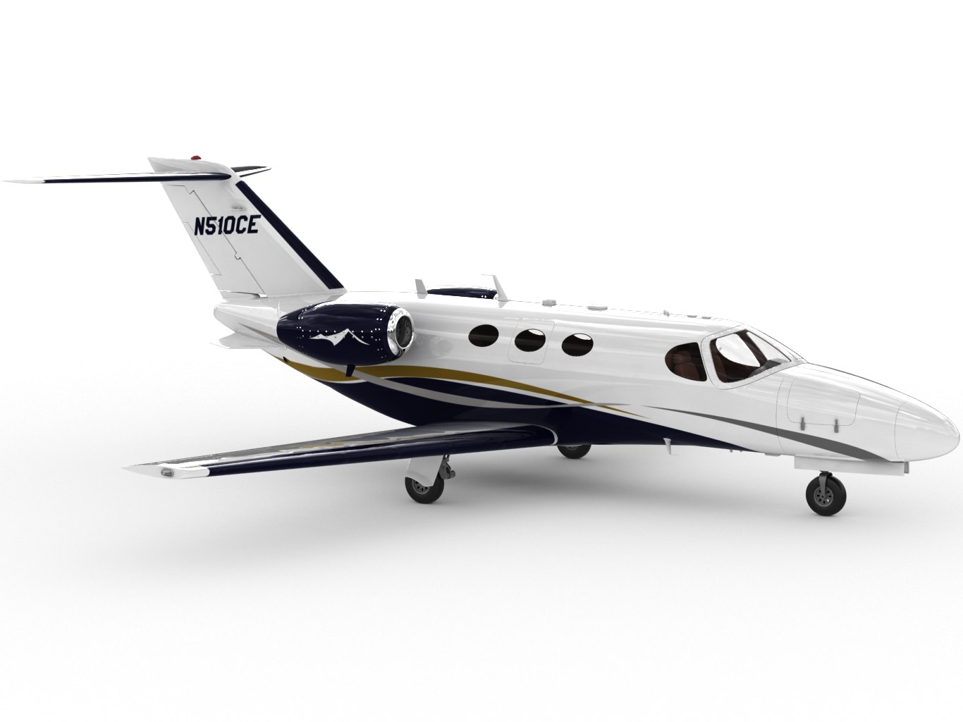 Cessna 510 Citation Mustang 3D model_2