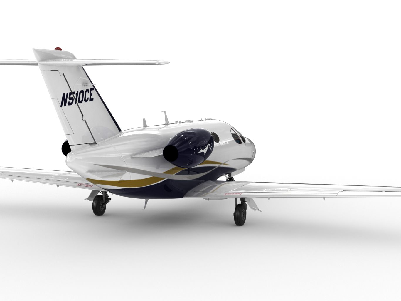 Cessna 510 Citation Mustang 3D Model rigged .max .obj .3ds
