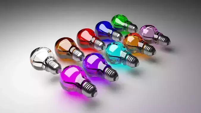 Light Bulbs Set 3D model