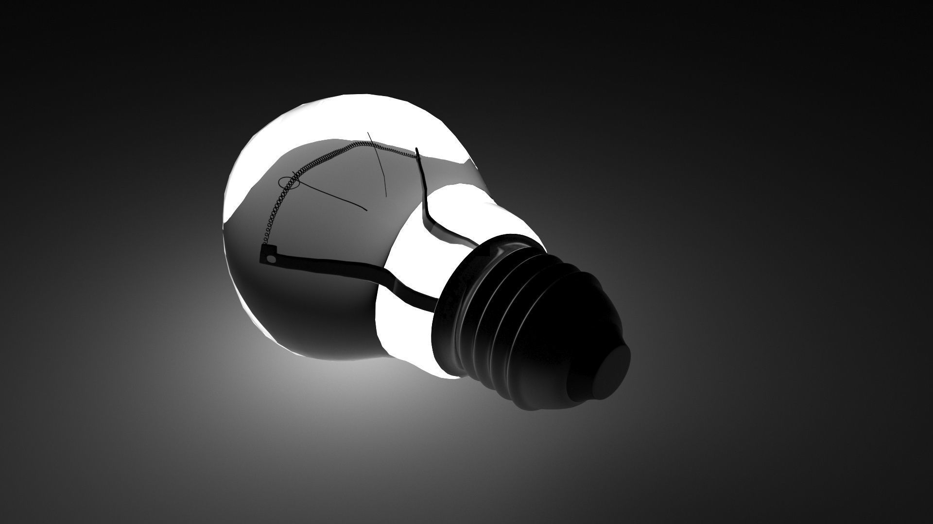 Light Bulb With Illuminating Animation 3D model_5