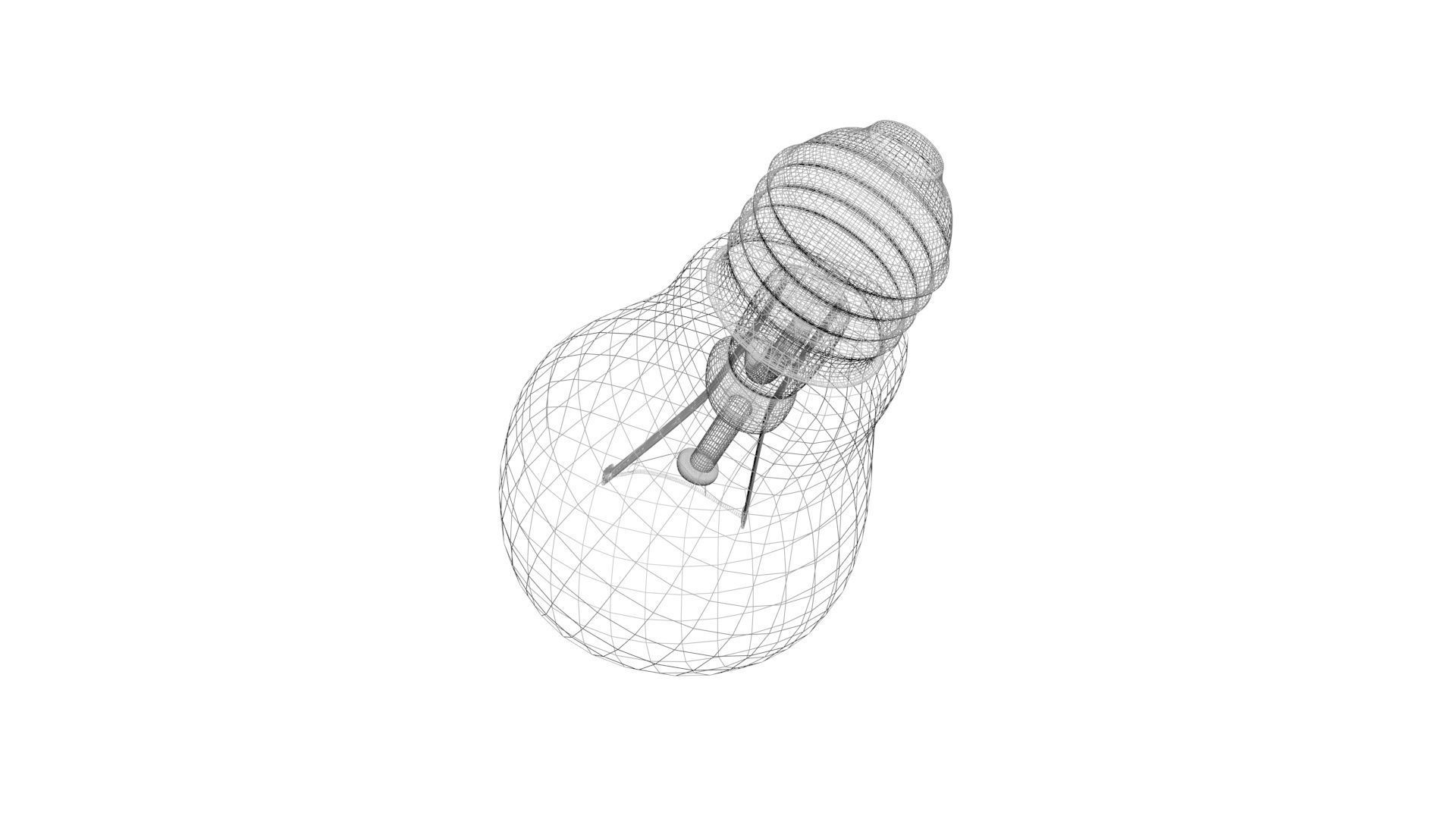 Light Bulb With Illuminating Animation 3D model_25
