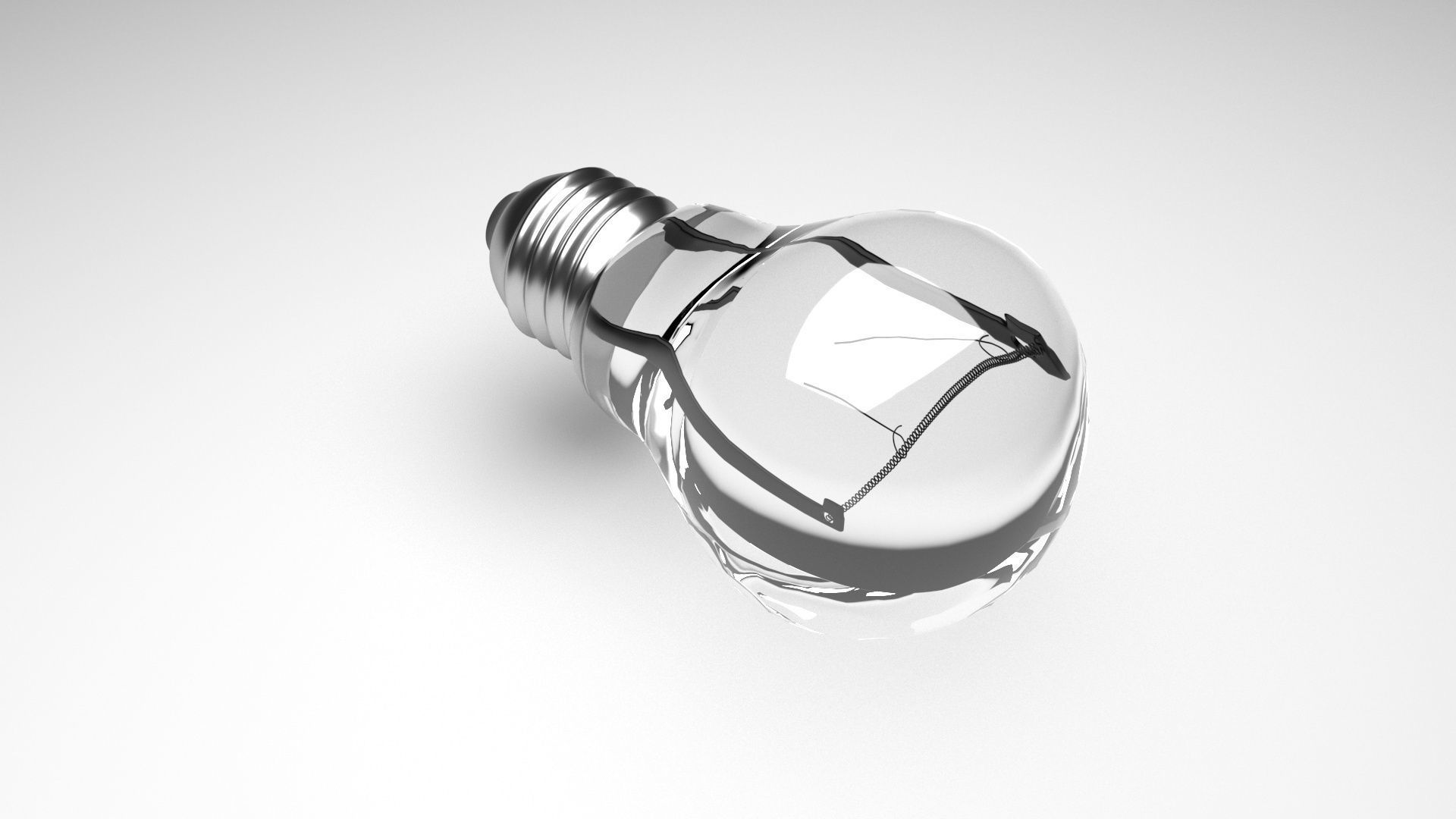 Light Bulb With Illuminating Animation 3D model_8
