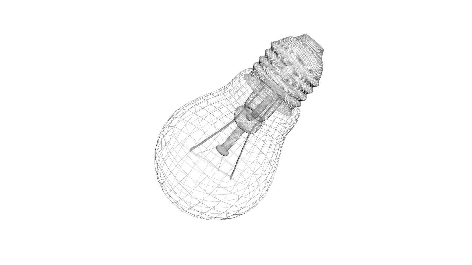 Light Bulb With Illuminating Animation 3D model_21