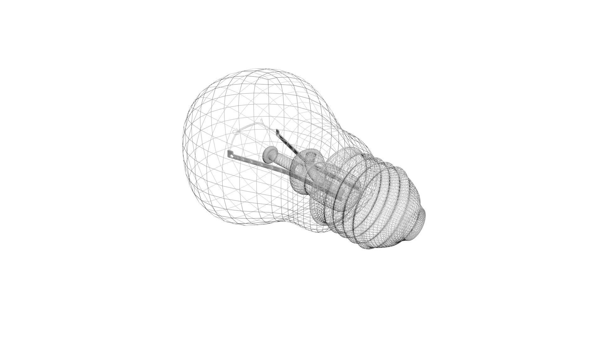 Light Bulb With Illuminating Animation 3D model_16