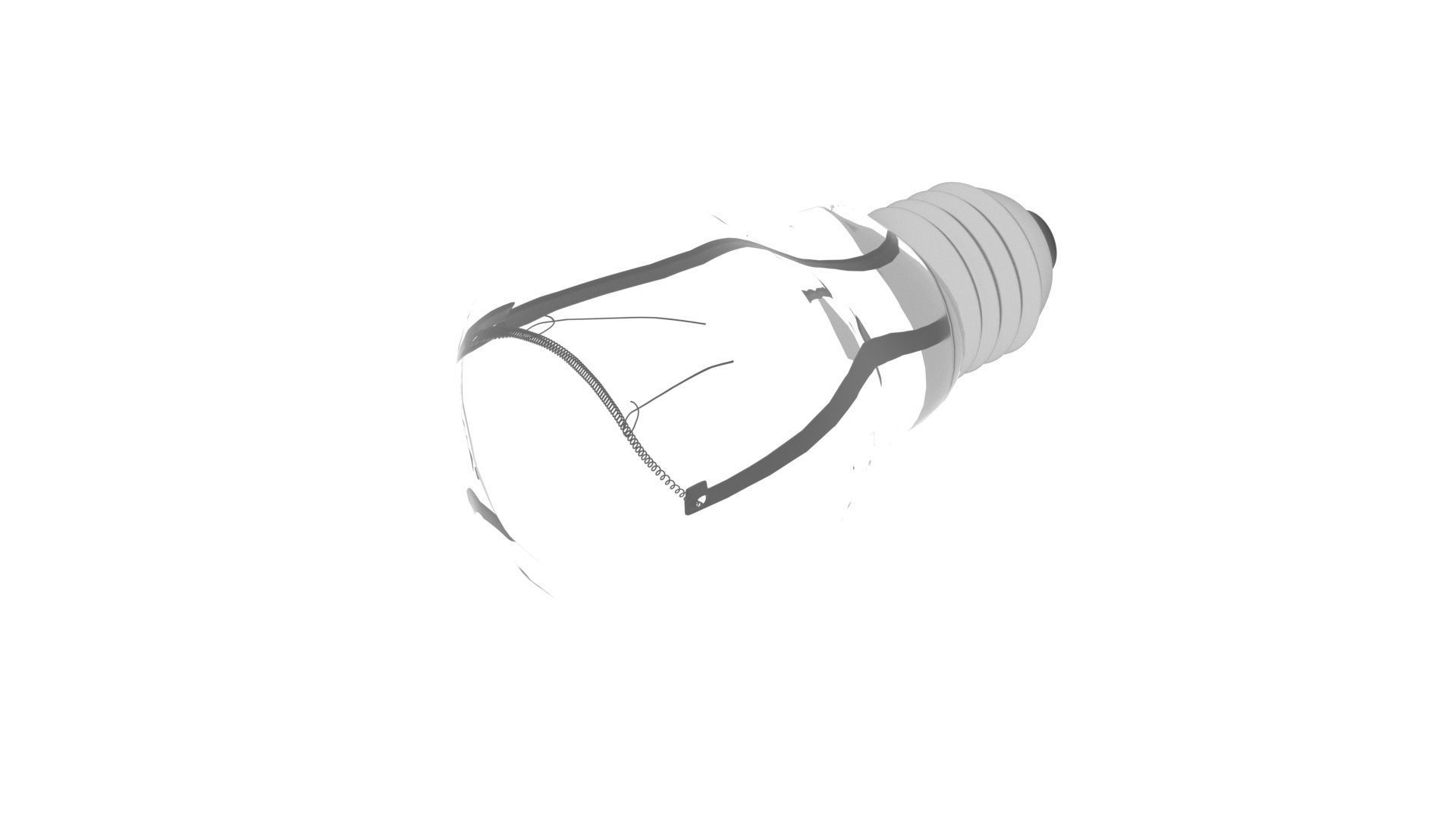 Light Bulb With Illuminating Animation 3D model_14