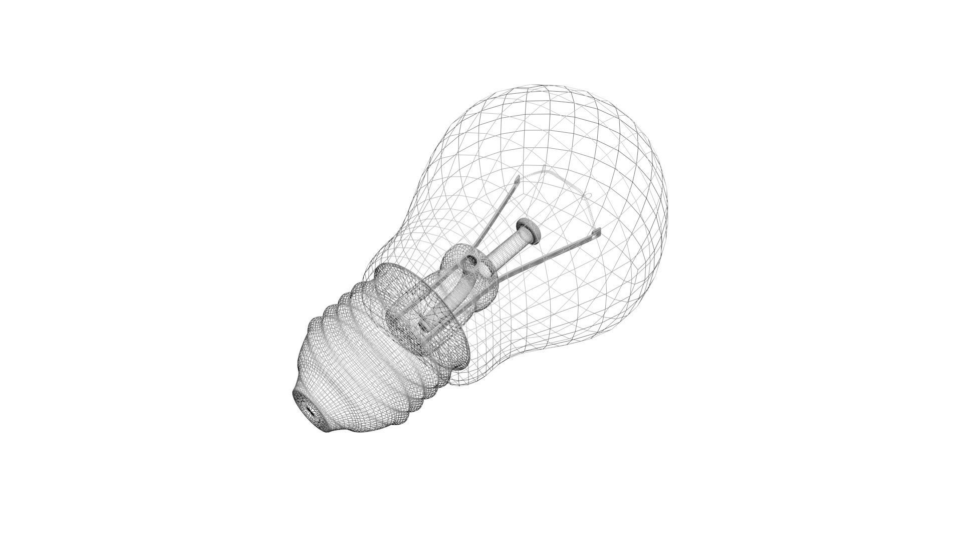 Light Bulb With Illuminating Animation 3D model_17