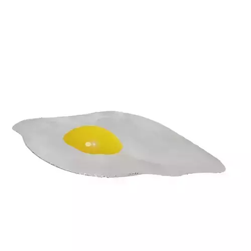 Fried egg 3D model