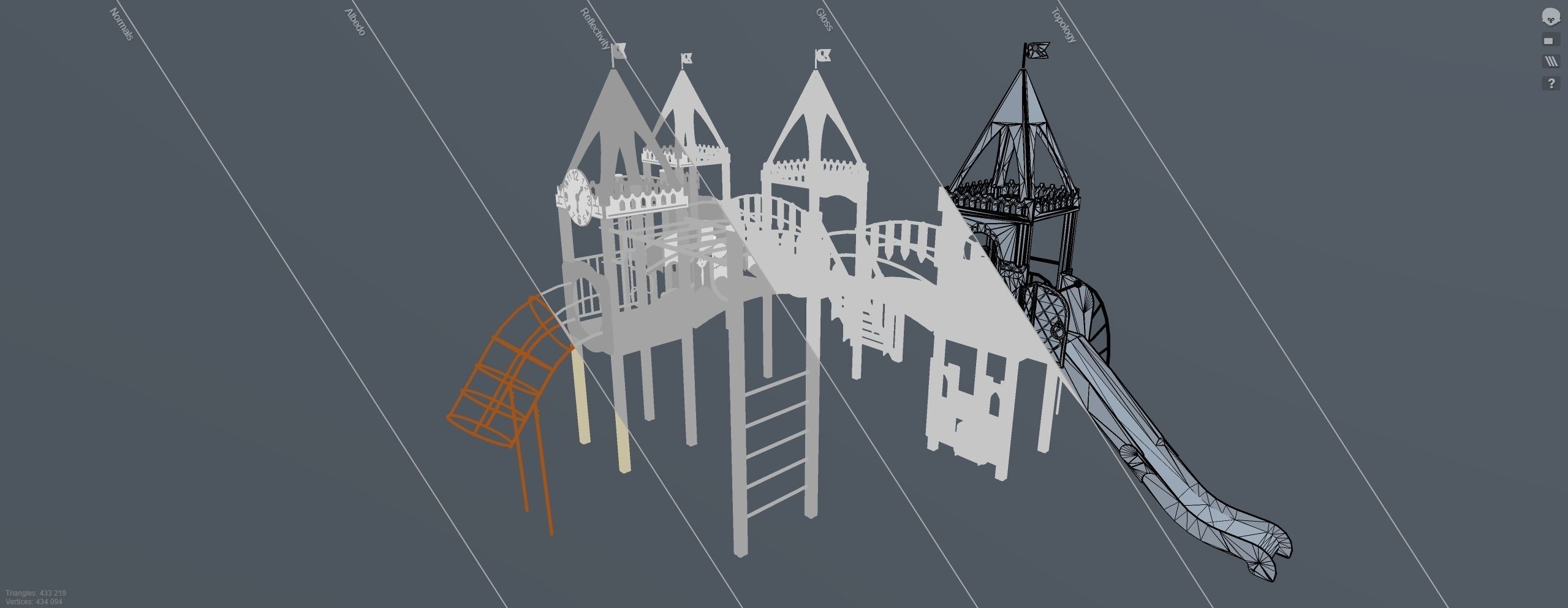 Playground for kids 3D model_12