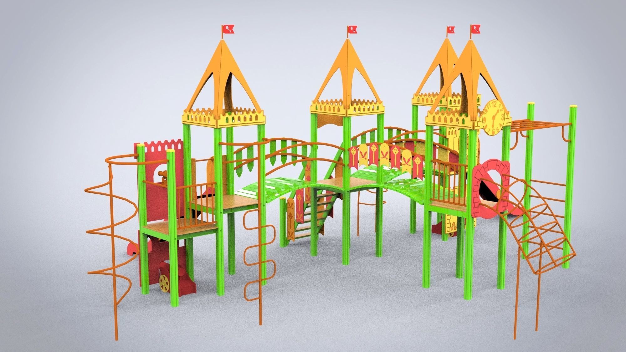 Playground for kids 3D model_3