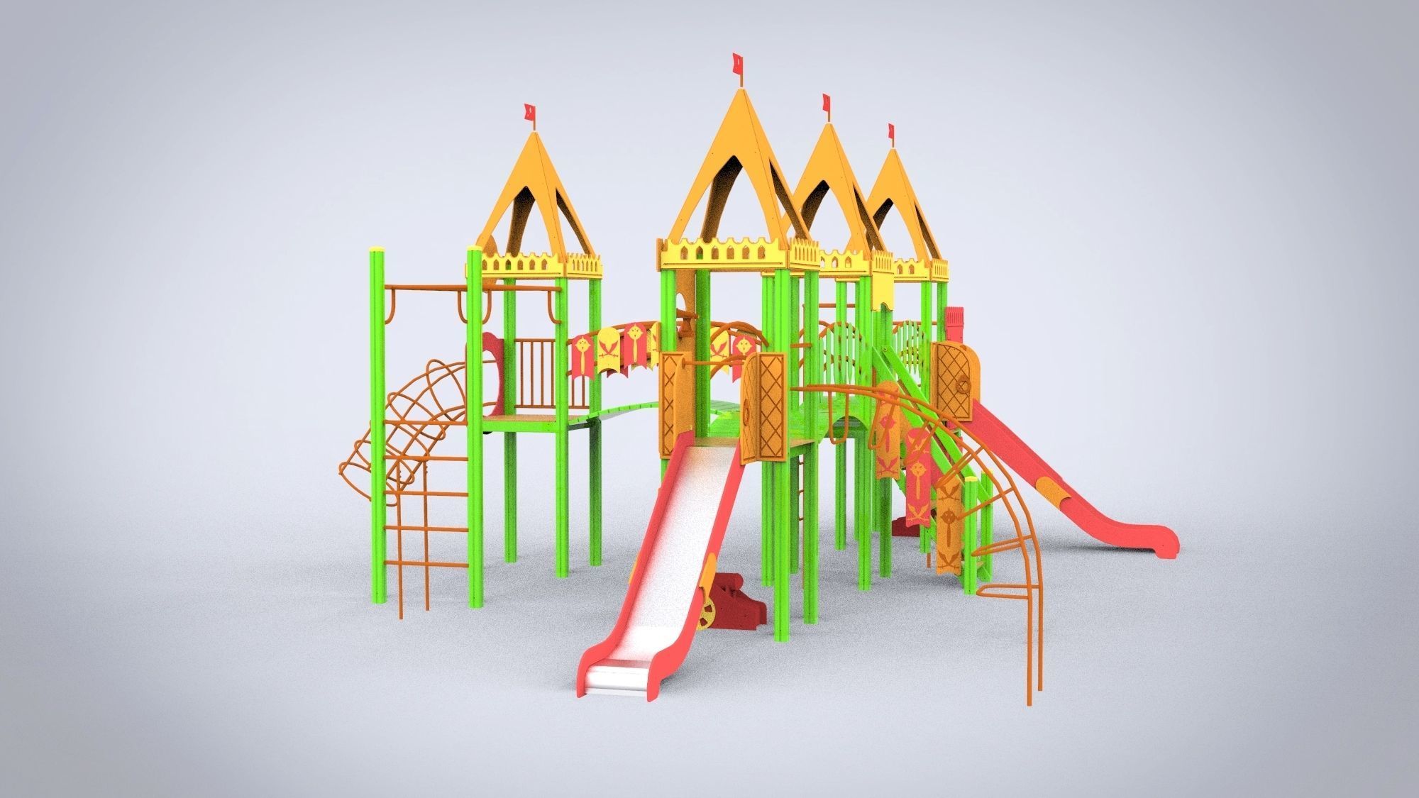 Playground for kids 3D model_8