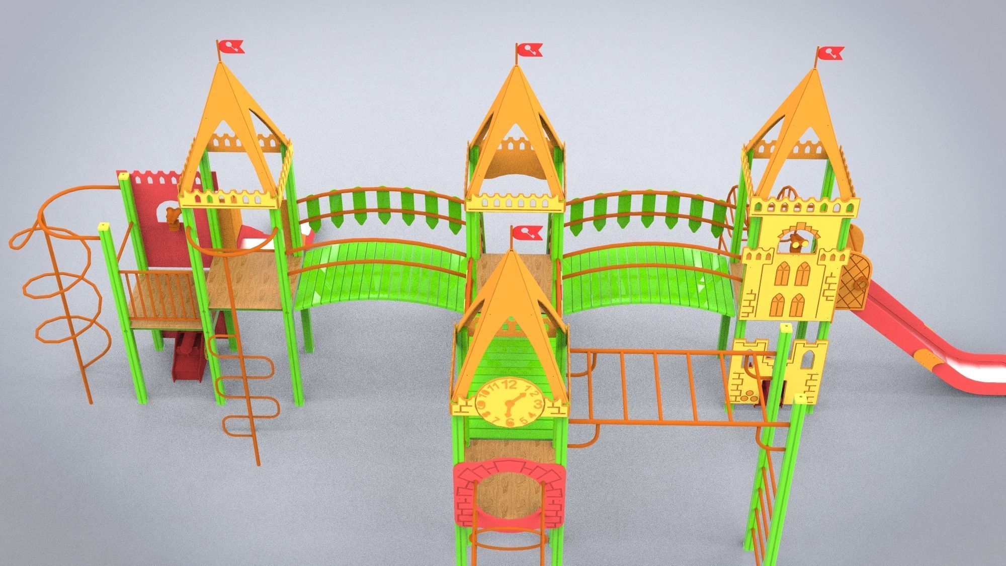 Playground for kids 3D model_11
