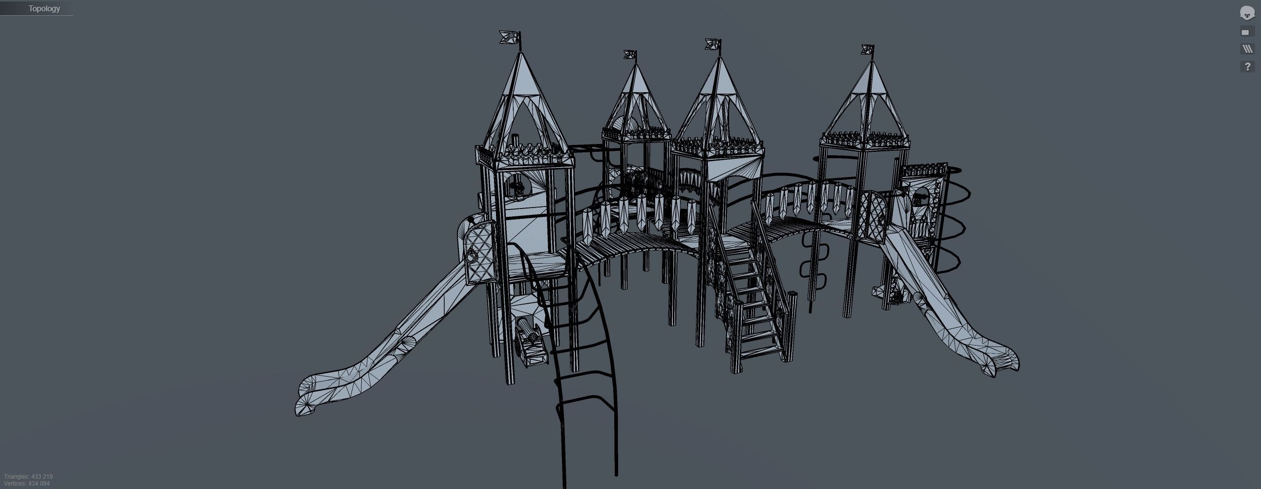 Playground for kids 3D model_14