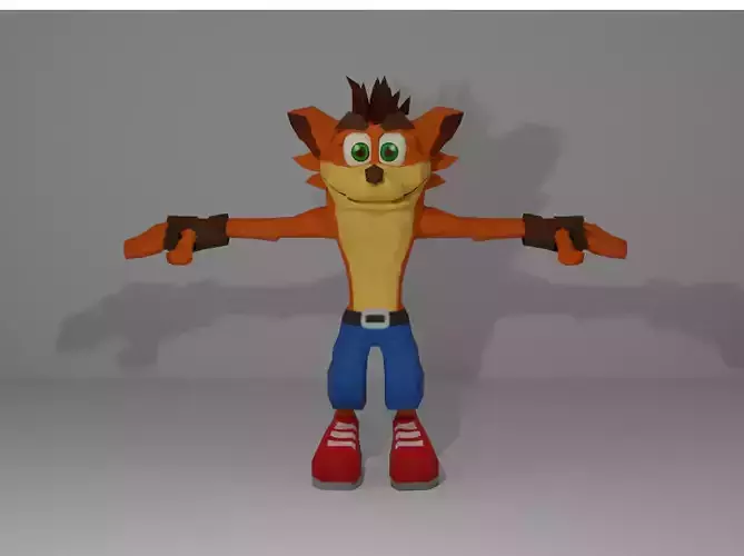 Crash Bandicoot 3d Low poly