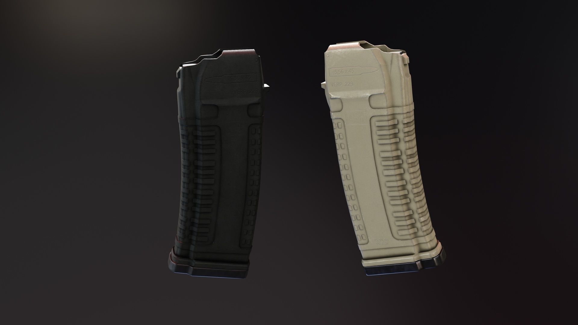 Pufgun AK Magazines Low-poly 3D model_5