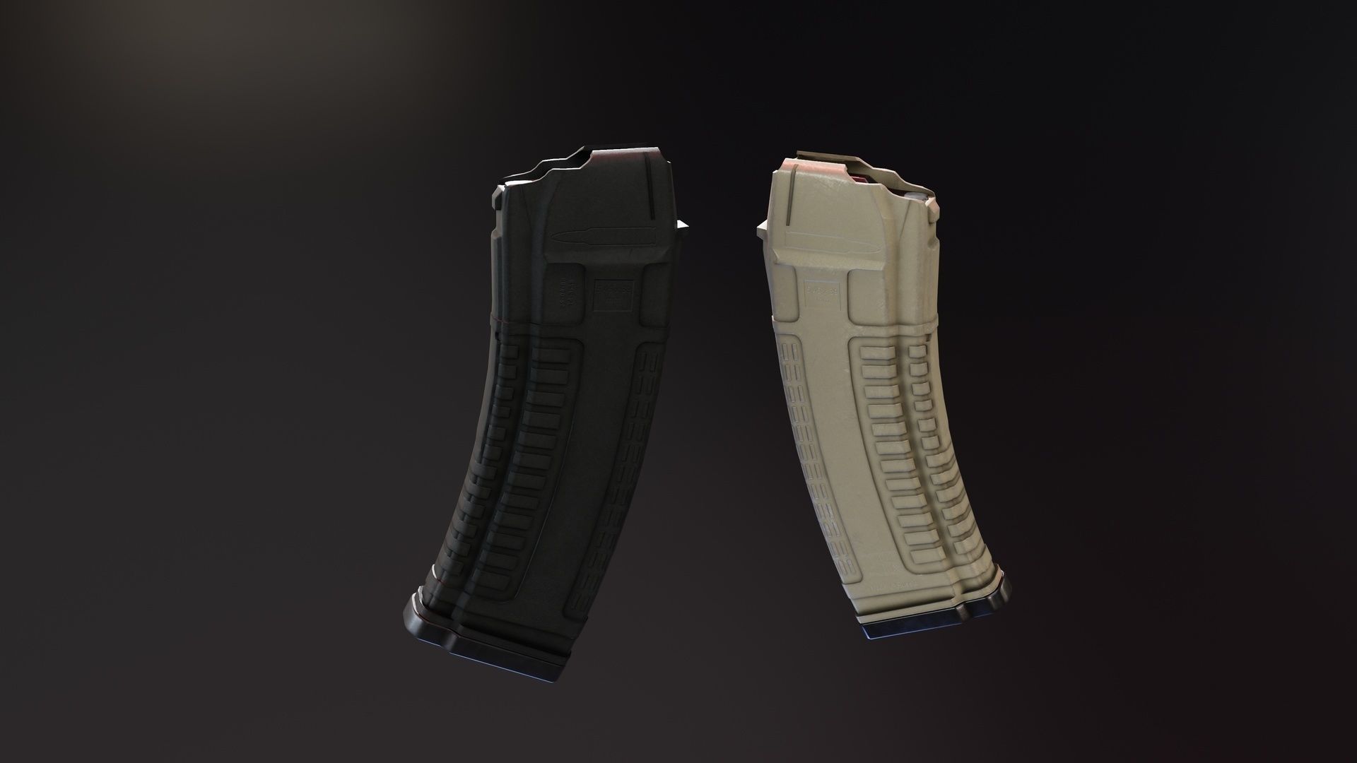 Pufgun AK Magazines Low-poly 3D model_4
