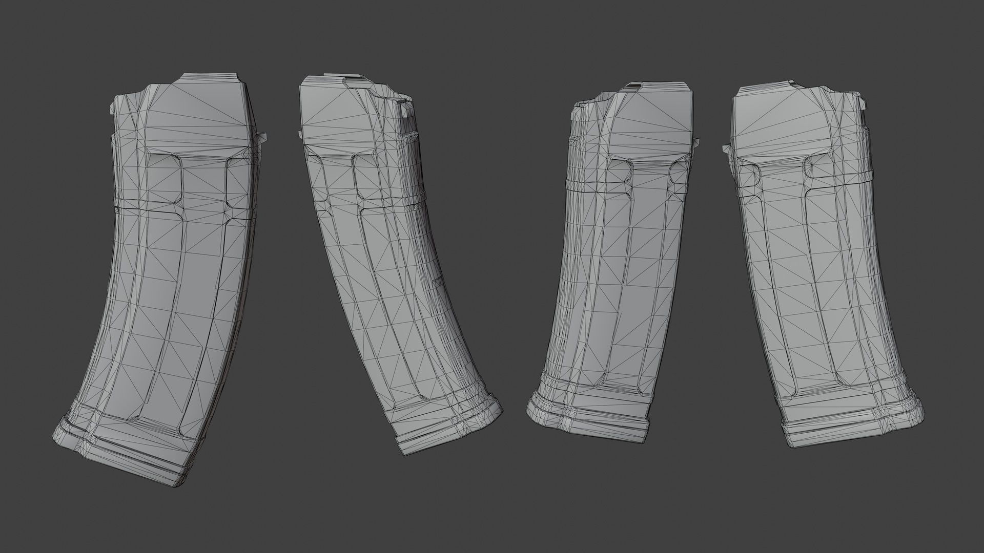 Pufgun AK Magazines Low-poly 3D model_6
